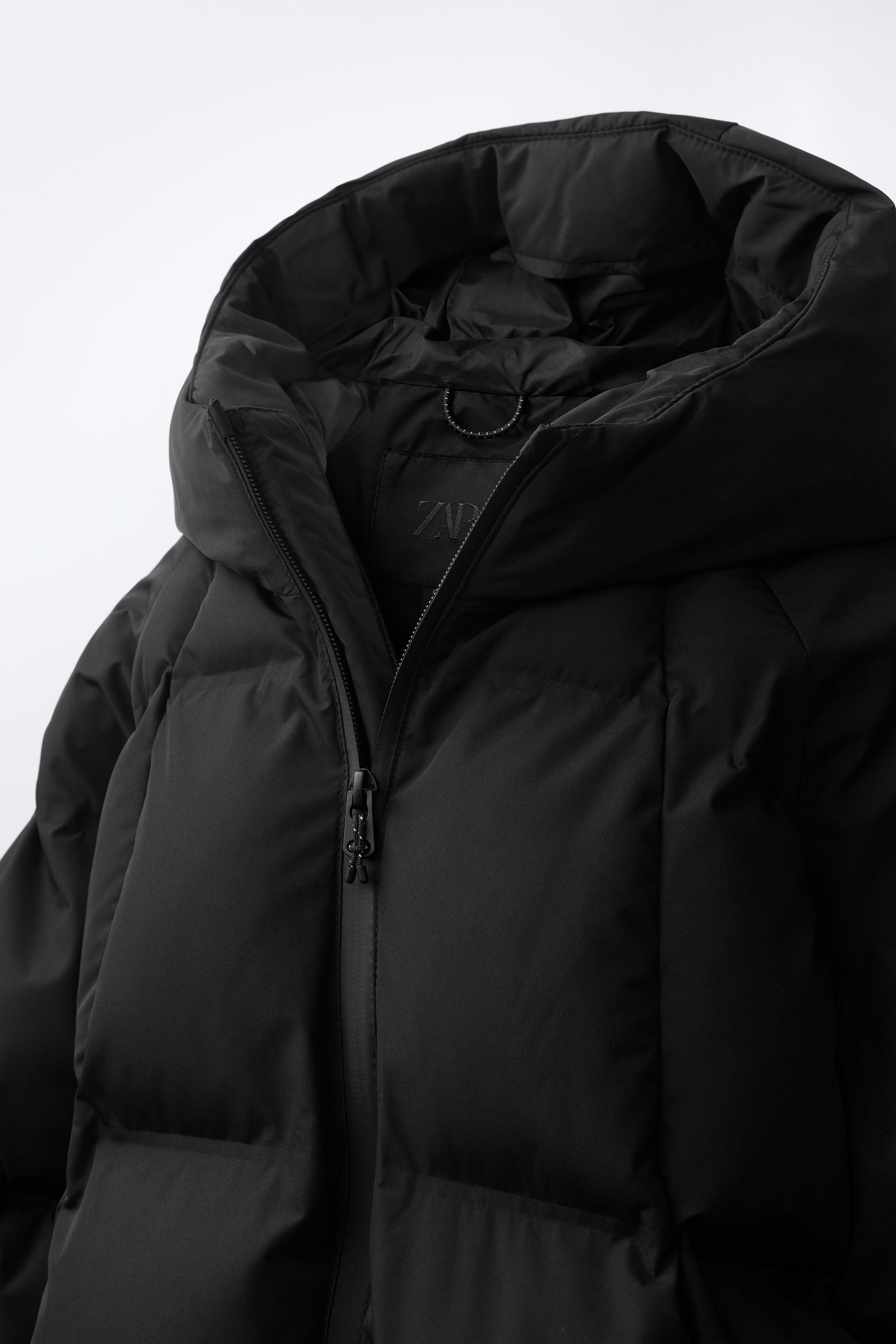 WATER REPELLENT PUFFER HOODIE JACKET